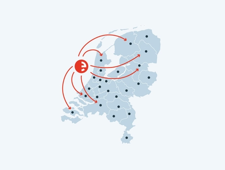 Kaart NL web achtergrond lichtblauw